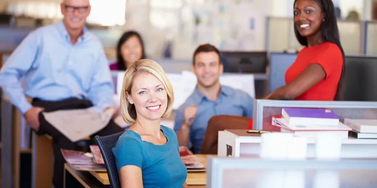 Professionals sitting in a group